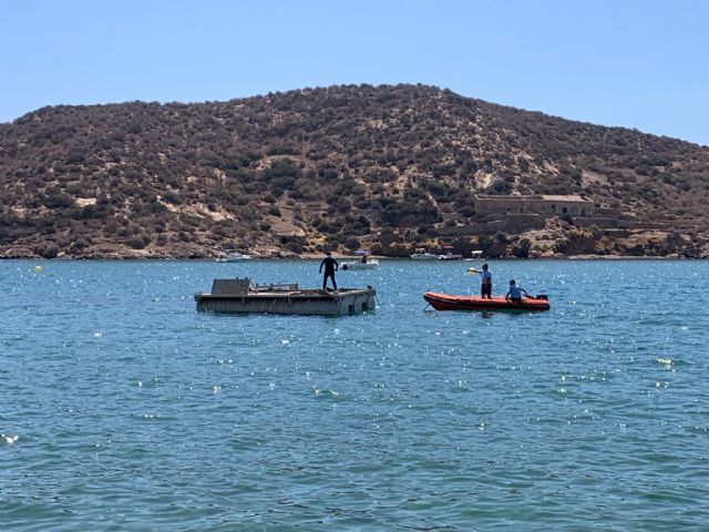 Termina la instalación de las infraestructuras para la extracción del pecio de Mazarrón