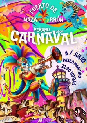 El Carnaval de Verano de Puerto de Mazarrón se celebrará este 6 de julio a partir de las 22:00h