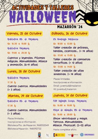 El Ayuntamiento de Mazarrón organiza actividades para celebrar Halloween